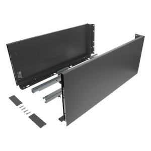 Riex ND60: Sertar cu amortizare 40kg pentru PAL 18mm, H 199, L350mm - gri inchis