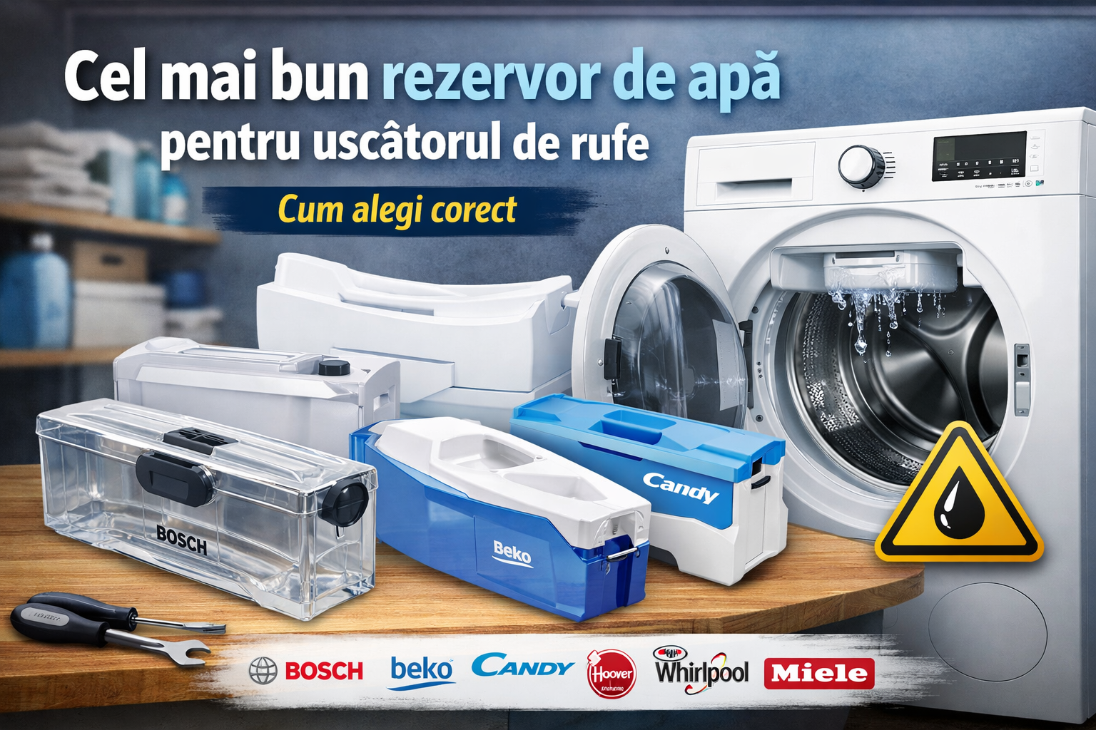 Cel mai bun rezervor de apă pentru uscătorul de rufe – cum alegi corect