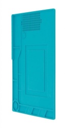 Covor antistatic service electronice din silicon (390mm X 270mm X 6 mm, MAX. 500°C)