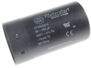 Condensator pornire motor 88–106µF 250V Faston 6,3mm Ducati 412802410