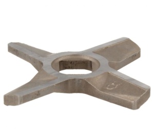 Cuțit nr. 8 mașină de tocat Zelmer Bosch 10003883, pătrat 10x10 mm, pe ambele părți - Img 3