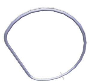 Garnitura usa uscator Electrolux / AEG Original 8581366063114