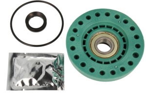 Set rulmenți flanșă stânga și dreapta pentru mașină de spălat cu încărcare verticală Electrolux, AEG, Zanussi și Privileg, echivalent 4071425971 și 4071425963. Kit complet cu 2 flanșe cu rulmenți și accesorii pentru montaj, compatibil cu numeroase modele 
