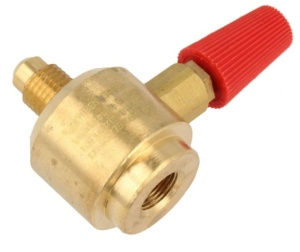 Valvă butelie Freon Refrigerant 7/16" la 1/4" Lokring pentru încărcare agent frigorific