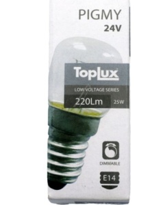 24V-25W BEC CLASIC E14 22X48MM - Img 2