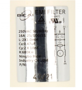 2724300101 FILTRU DEPARAZITARE 0,47MF + 2 X 0,01MF