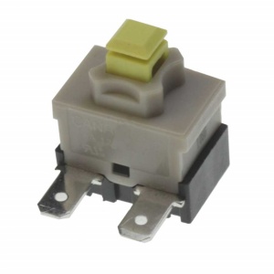 Întrerupător 16A 250VAC tip push, Faston 4,8 mm, 13 × 19 × 23 mm