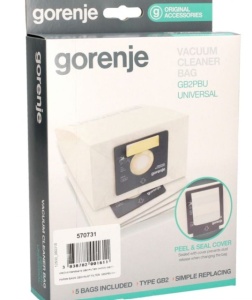 Set 5 saci hârtie aspirator Gorenje GB2PBU Original 570731