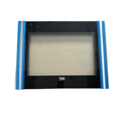 Usa cu geam cuptor, aragaz Beko Original 210301036 (ansamblu complet)