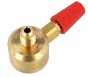Valvă butelie Freon Refrigerant 7/16" la 1/4" Lokring pentru încărcare agent frigorific