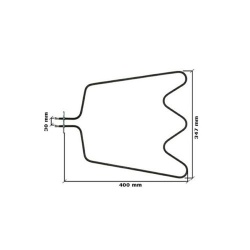 Rezistență inferioară cuptor electric Whirlpool Originala 480121101147