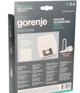 Set 5 saci hârtie aspirator Gorenje GB2PBU Original 570731