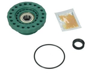 Set rulmenți flanșă stânga și dreapta pentru mașină de spălat cu încărcare verticală Electrolux, AEG, Zanussi și Privileg, echivalent 4071425971 și 4071425963. Kit complet cu 2 flanșe cu rulmenți și accesorii pentru montaj, compatibil cu numeroase modele 