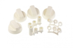 Set butoane aragaz, culoare alb