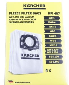 Set saci pentru aspirator Karcher Original 2.863-006.0, 4 bucăți