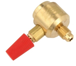 Valvă butelie Freon Refrigerant 7/16" la 1/4" Lokring pentru încărcare agent frigorific
