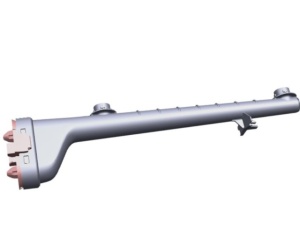 Braț prindere țeavă apă mașină de spălat vase Electrolux, AEG Original 140176488074