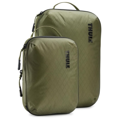 Set saculeti de depozitare Thule Compression Packing Cube mic + mediu, kaki