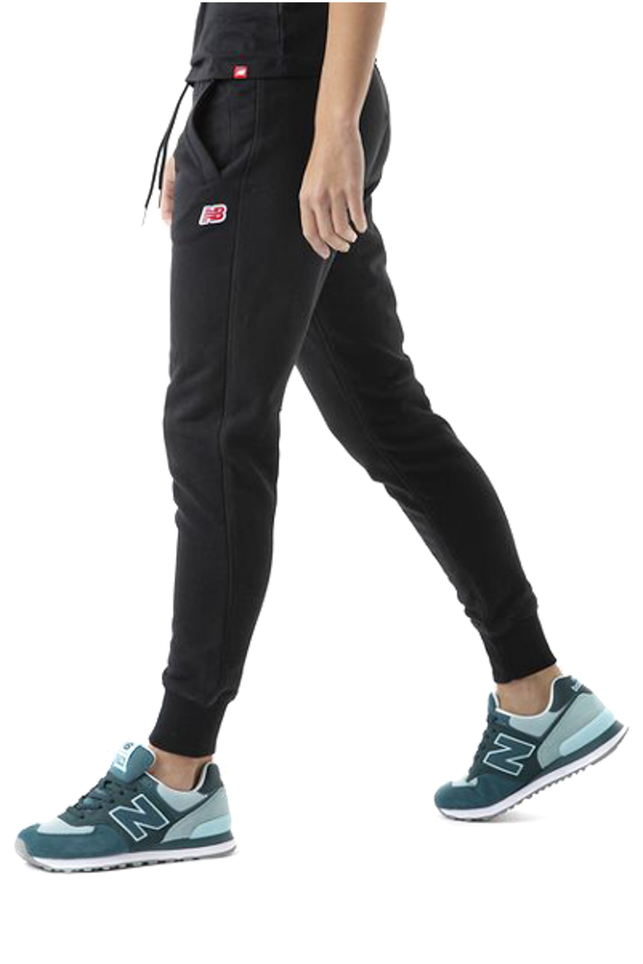 Pantalon de trening New Balance pentru femei Essentials Small Nb Pack Sweatpant WP13561_BK