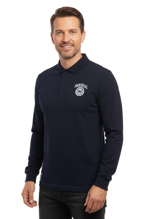 Bluza Marshall Angel din Bumbac pentru Barbati M337_BLEUMARIN