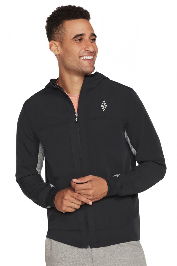 Hanorac Skechers pentru Barbati Skechweave Premium Hooded Jacket M1JA123_BLK