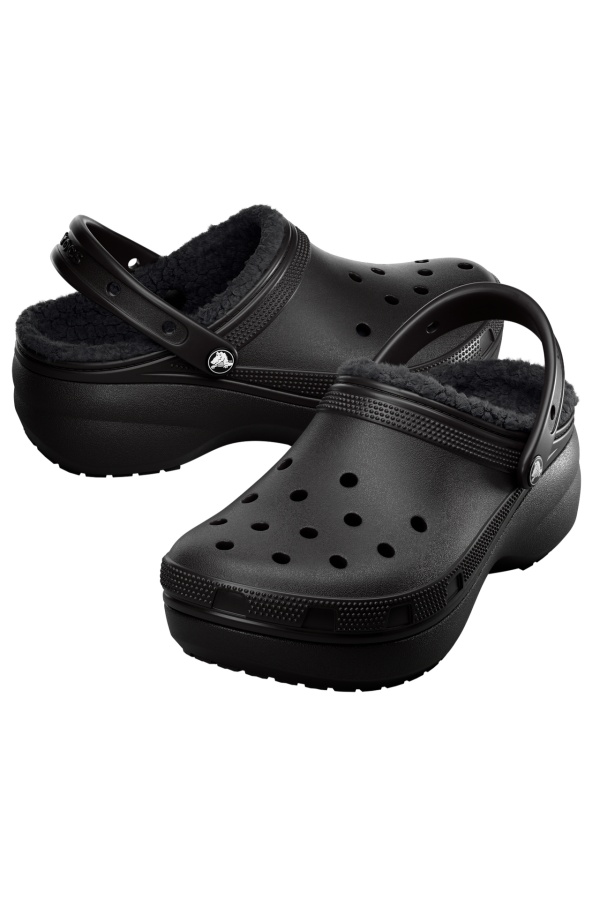 Saboti Crocs pentru Femei Classic Platform Lined Clog W 207938_001