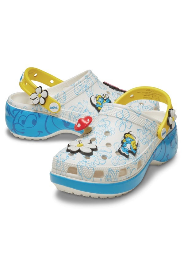 Saboti Crocs pentru Femei Smurfs Platform Clog W 210822_90H