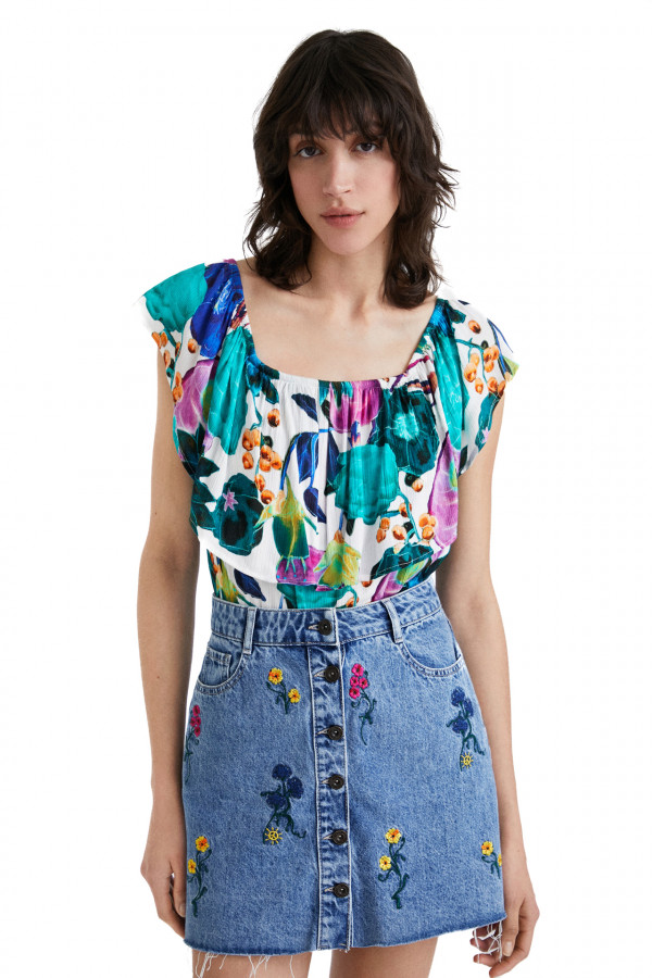 Tricou Desigual pentru Femei Blus Sendy 22SWBW31_4098