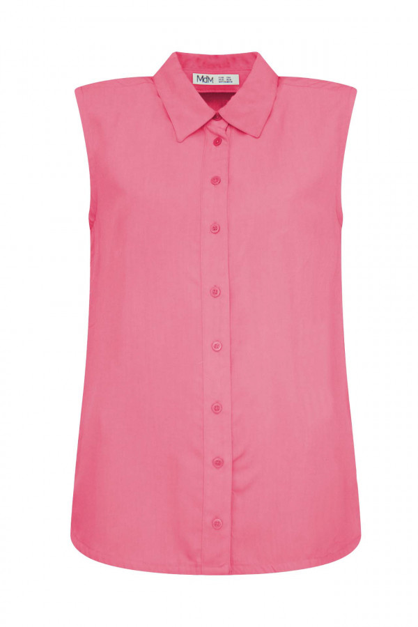 Camasa Mdm pentru Femei Basic Sleeveless Shirt With Contrast Details 66105712_125