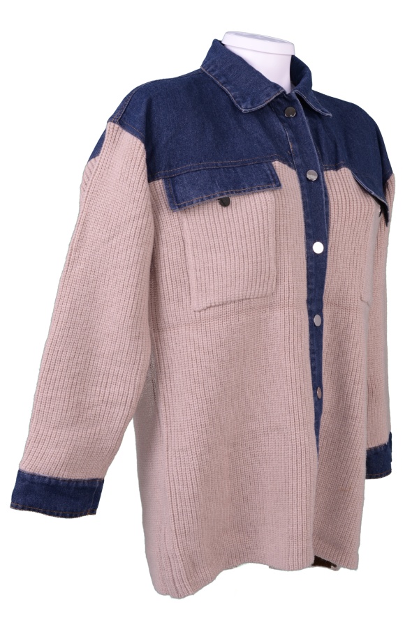 Jacheta Vinceotto din Bumbac pentru Femei B56744_KAKI