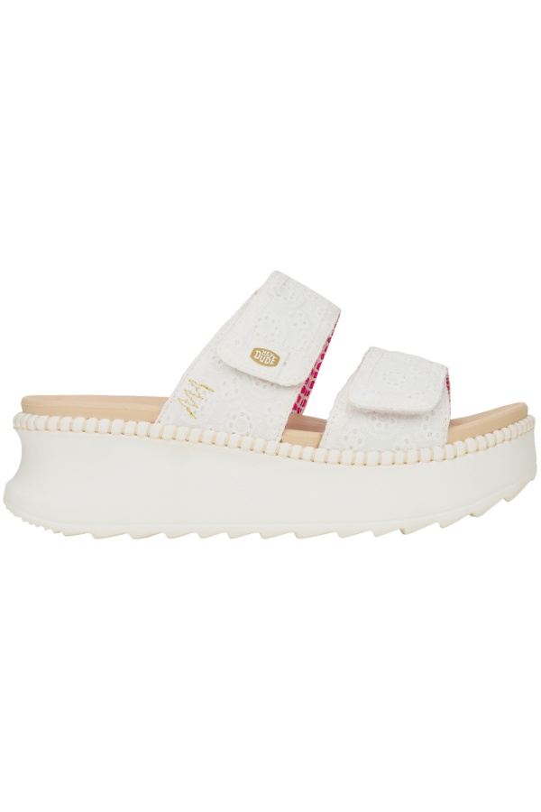 Platforme Hey Dude pentru Femei Delray Slide Eyelet 43203_100