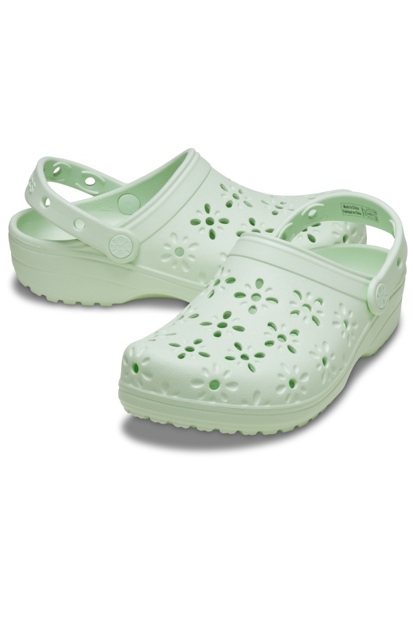 Saboti Crocs pentru Femei Classic Floral Cut Out Clog 210927_3YH