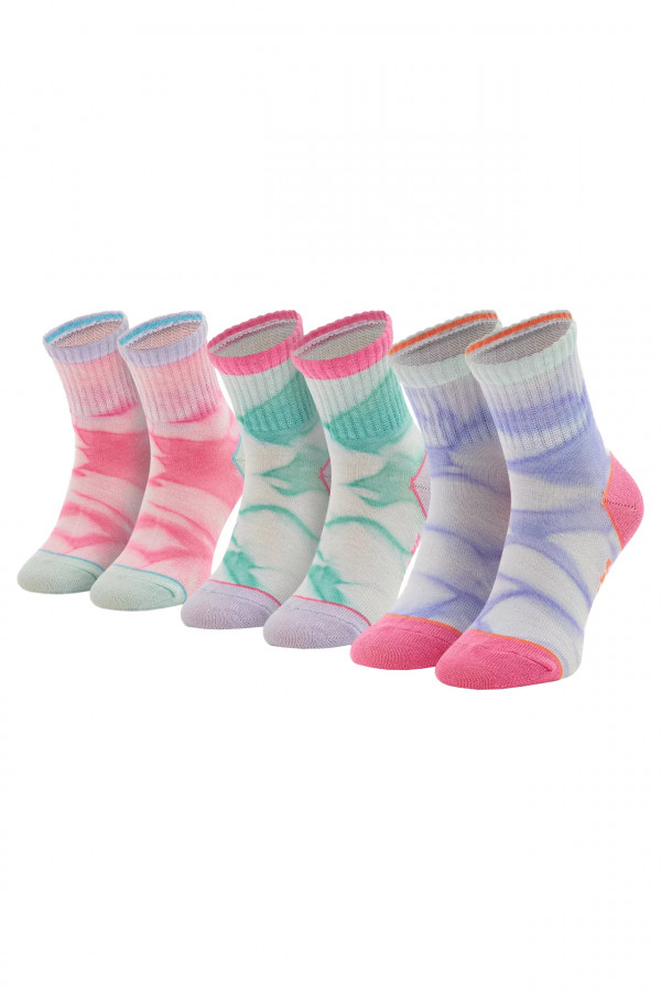 Sosete Skechers pentru Copii 3Ppk Girls Casual Fancy Tie Die Socks SK41076_6064