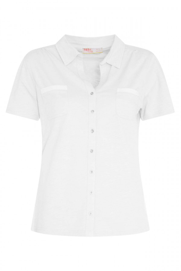 Tricou Mdm pentru Femei Jersey Shirt With Mini Buttons 64261518_100
