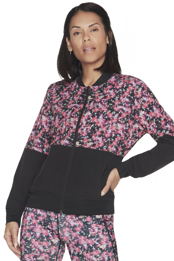 Jacheta Skechers pentru Femei Fantasy Fields Reversible Bomber Jacket WJA314_BKRB
