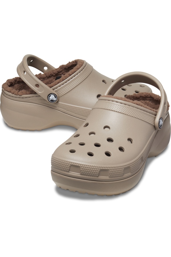 Saboti Crocs pentru Femei Classic Platform Lined Clog W 207938_195