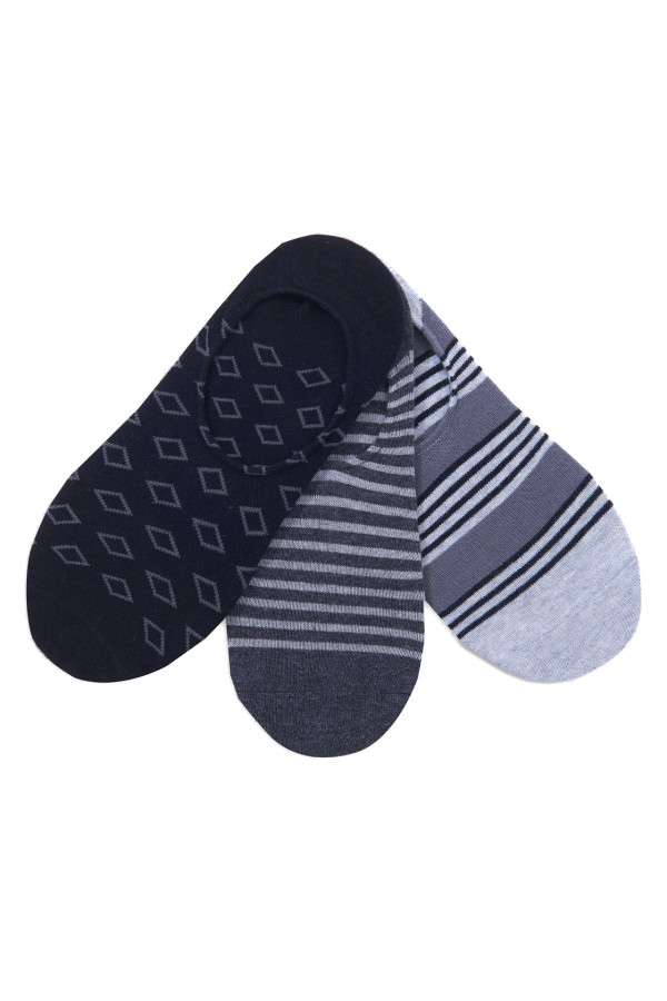 Sosete Skechers pentru Barbati 3Pk Mens Invisibles Socks S113816_GRY