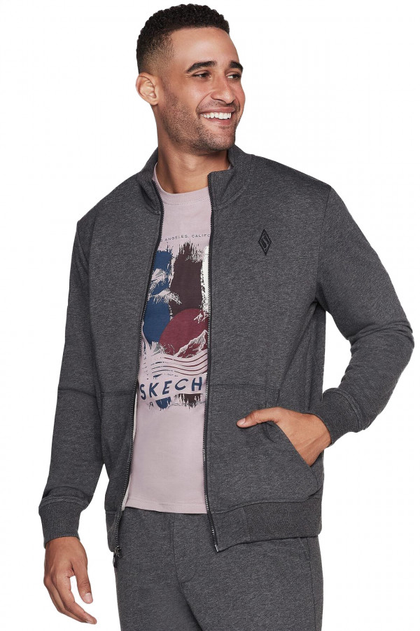 Jacheta Skechers pentru Barbati The Hoodless Hoodie M3JA195_CHAR
