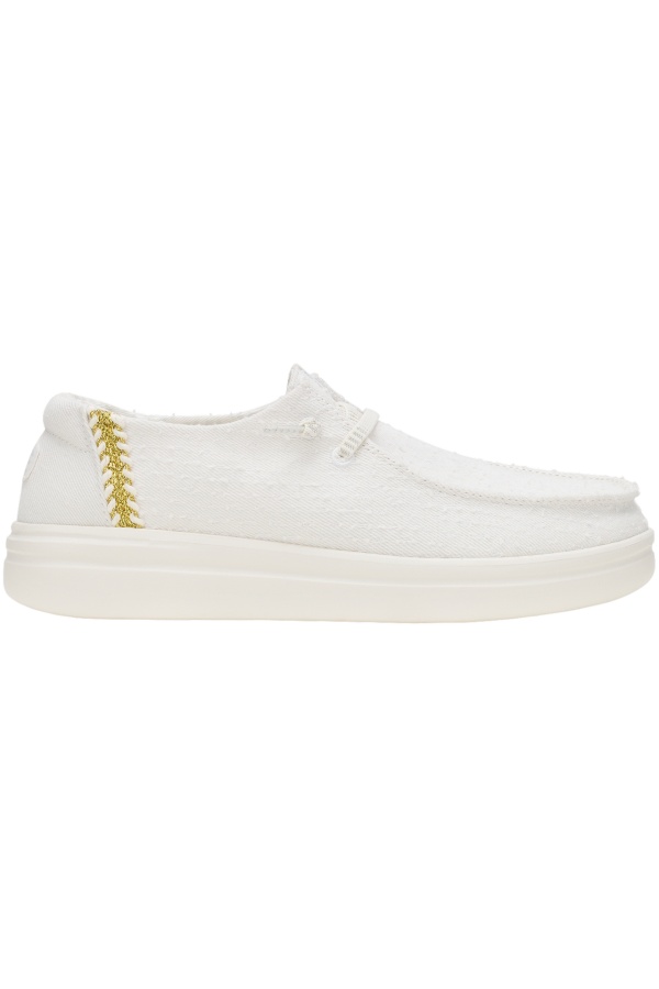 Mocasini Hey Dude pentru Femei Wendy Rise Perf Canvas 43682_100
