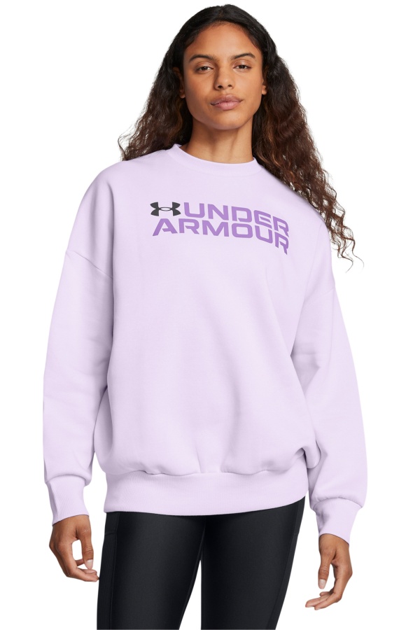 Bluza Under Armour pentru Femei Rival Fleece Wordmarkos Crew 1386513_535