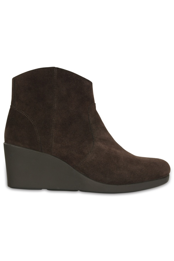 Ghete Crocs pentru Femei Leigh Suede Wedge Bootie 203418_206