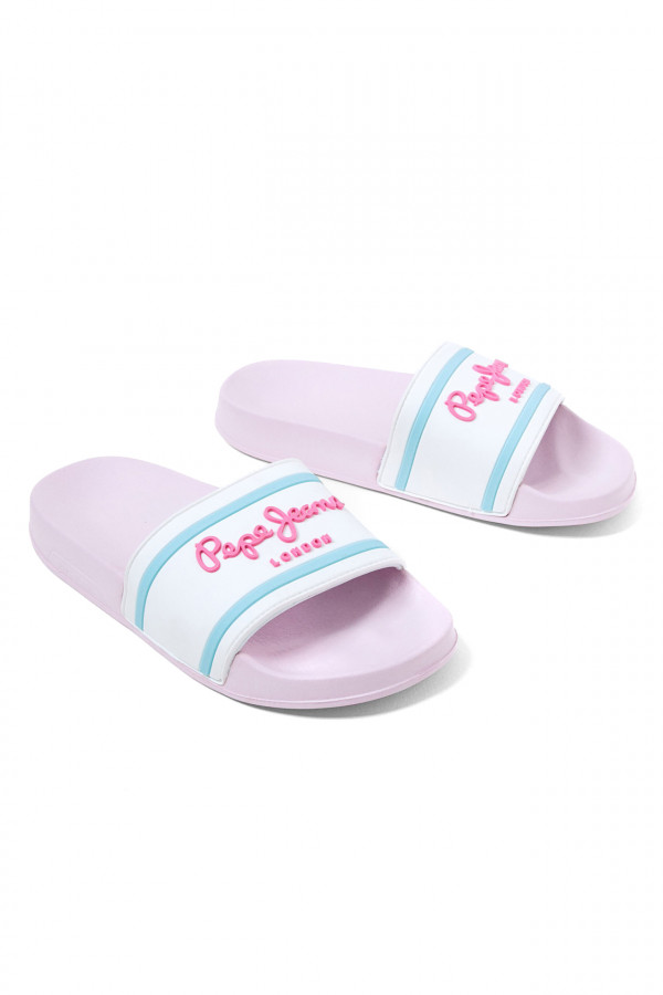 Papuci Pepe Jeans pentru Copii Slider Logo Girl Ss22 PGS70045_800