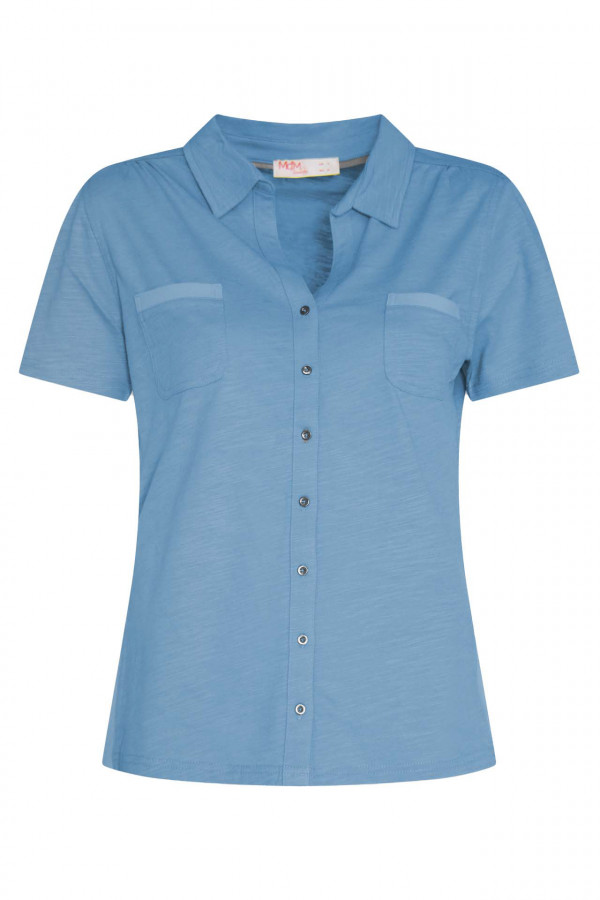 Tricou Mdm pentru Femei Jersey Shirt With Mini Buttons 64261518_132