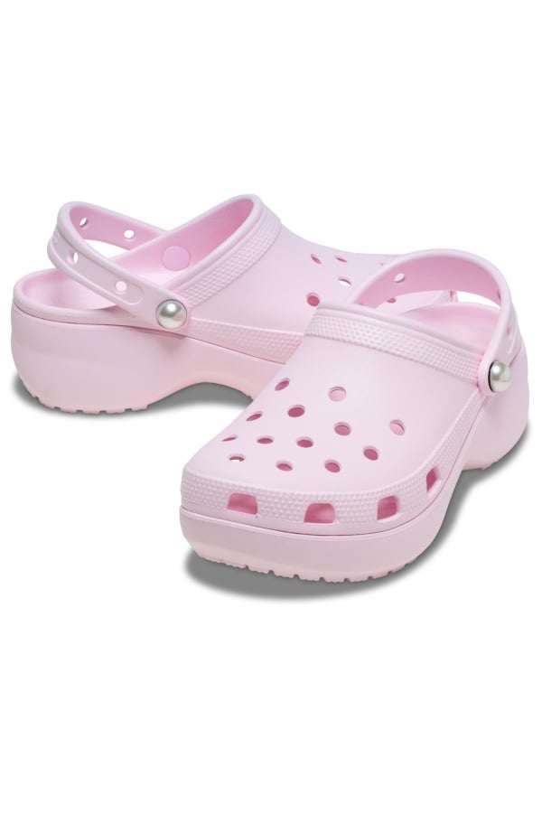 Saboti Crocs pentru Femei Classic Platform Pearl Clog 211231_6ZW