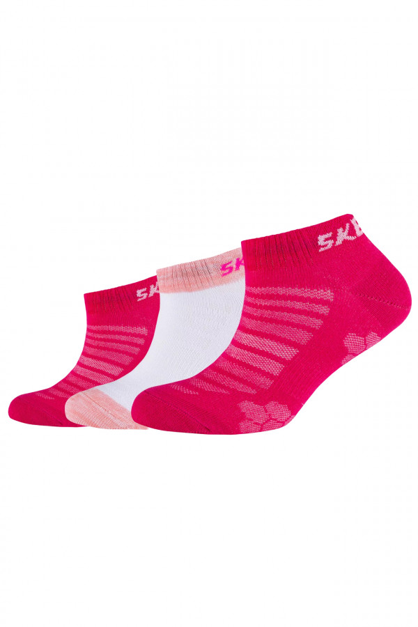 Sosete Skechers pentru Copii 3Ppk Girls Mesh Ventilation Socks SK43032_0402