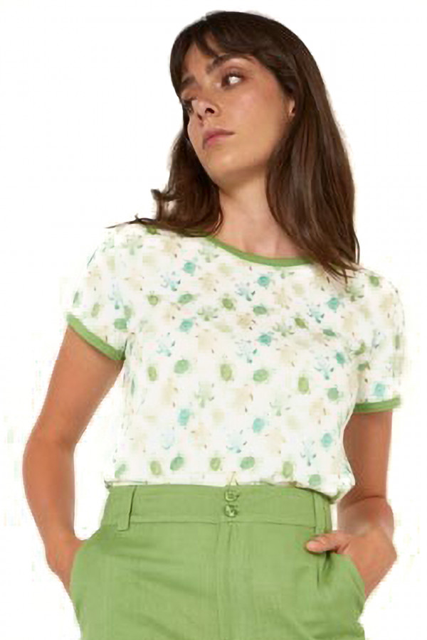 Tricou Mdm pentru femei Printed Tshirt With Central Bow 44217109_503