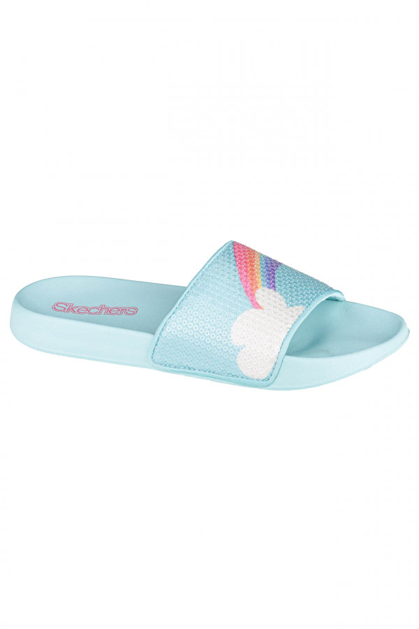 Papuci Skechers pentru Copii Sunny Slides-Dreamy Steps 86994L_LBMT