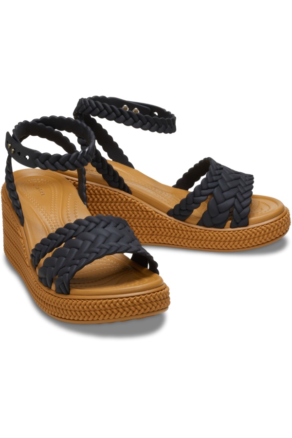 Platforme Crocs pentru Femei Brooklyn Woven Ankle Strap Wedge W 209994_001