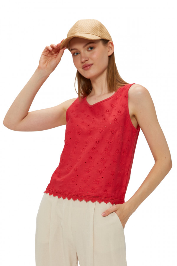 Tricou Mdm pentru Femei Openwork Knit Top 64246851_121