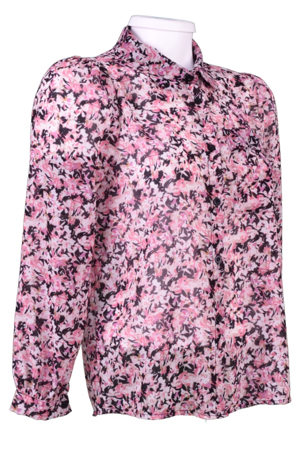 Bluza Pink Black din Poliester pentru Femei 15516_ROZ